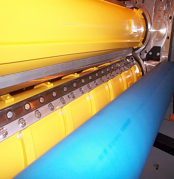 NC Cutter for Corrugator with helical blades